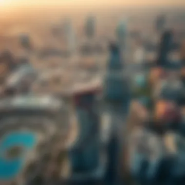 Aerial Perspective of Dubai's Property Landscape Aerial view of Dubai's real estate market