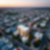 Aerial view of Studio City showcasing residential developments