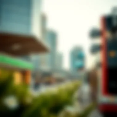 Illustration of commuting convenience in Dubai