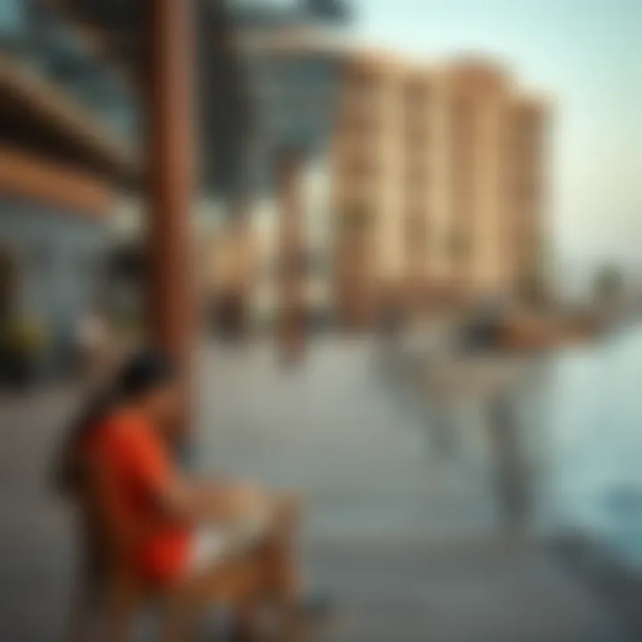 Vibrant community spaces along Deira Islands waterfront