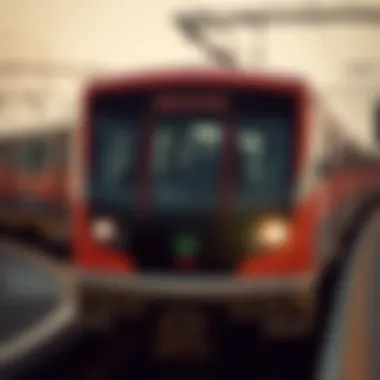 Dubai Metro Train Modern metro train operating in Dubai