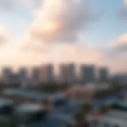 Panoramic view of Al Rahba showcasing urban development