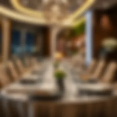 A beautifully arranged table set for a gourmet meal.