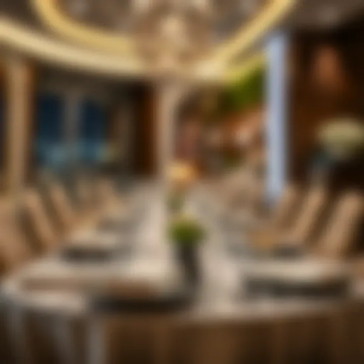 A beautifully arranged table set for a gourmet meal.
