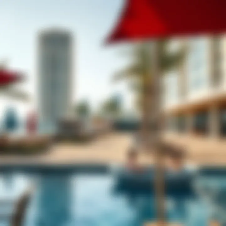 A vibrant community scene in Dubai Creek Harbour with recreational spaces.