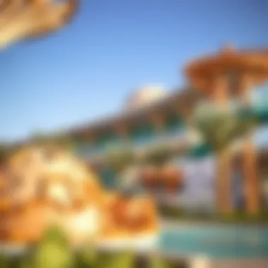 Architectural Design Elements of Dubai Hills Splash Park Architectural details of the park's unique structures and designs