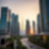Modern Dubai skyline showcasing real estate developments