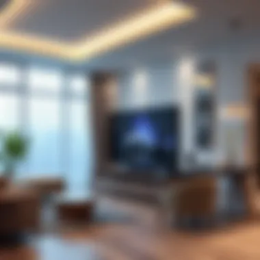 Smart Home Connectivity Detailed view of a smart home with connectivity features