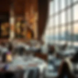 Luxurious dining setting in a Dubai restaurant