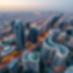 Aerial view of جنكشن الشامخة showcasing modern architecture