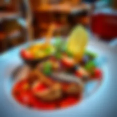 Exquisite International Cuisine Deliciously plated dish showcasing international cuisine