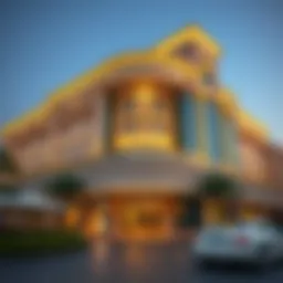 Architectural details of Gold Souk Parking Building