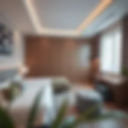 Cozy studio room interior in Al Quoz