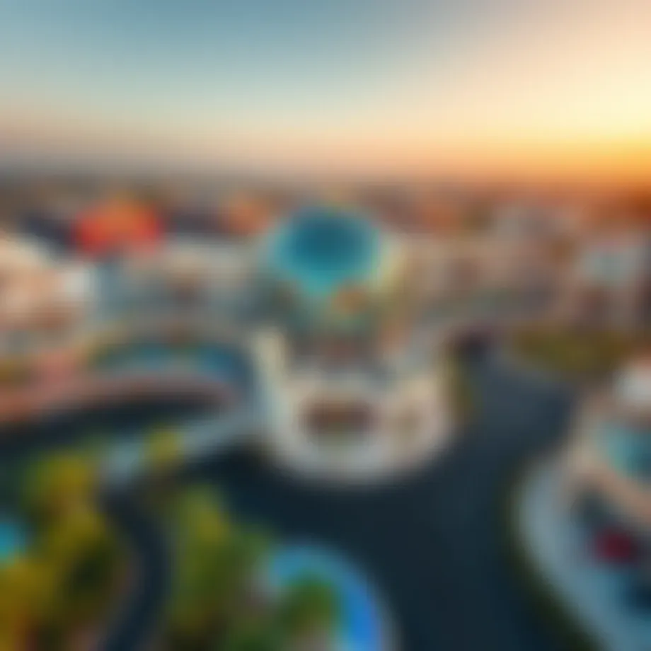 A stunning aerial view of NMC Capital Mall showcasing its architectural brilliance