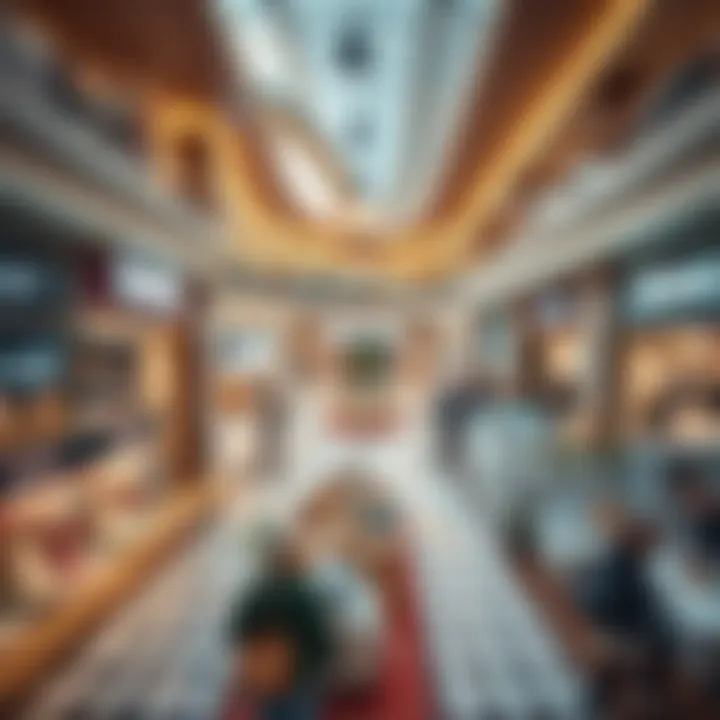 Interior layout of Spring Village Mall highlighting retail spaces