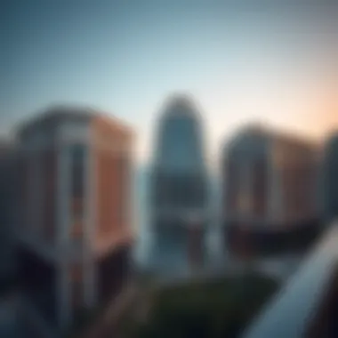 Architectural elegance of a Dubai penthouse building